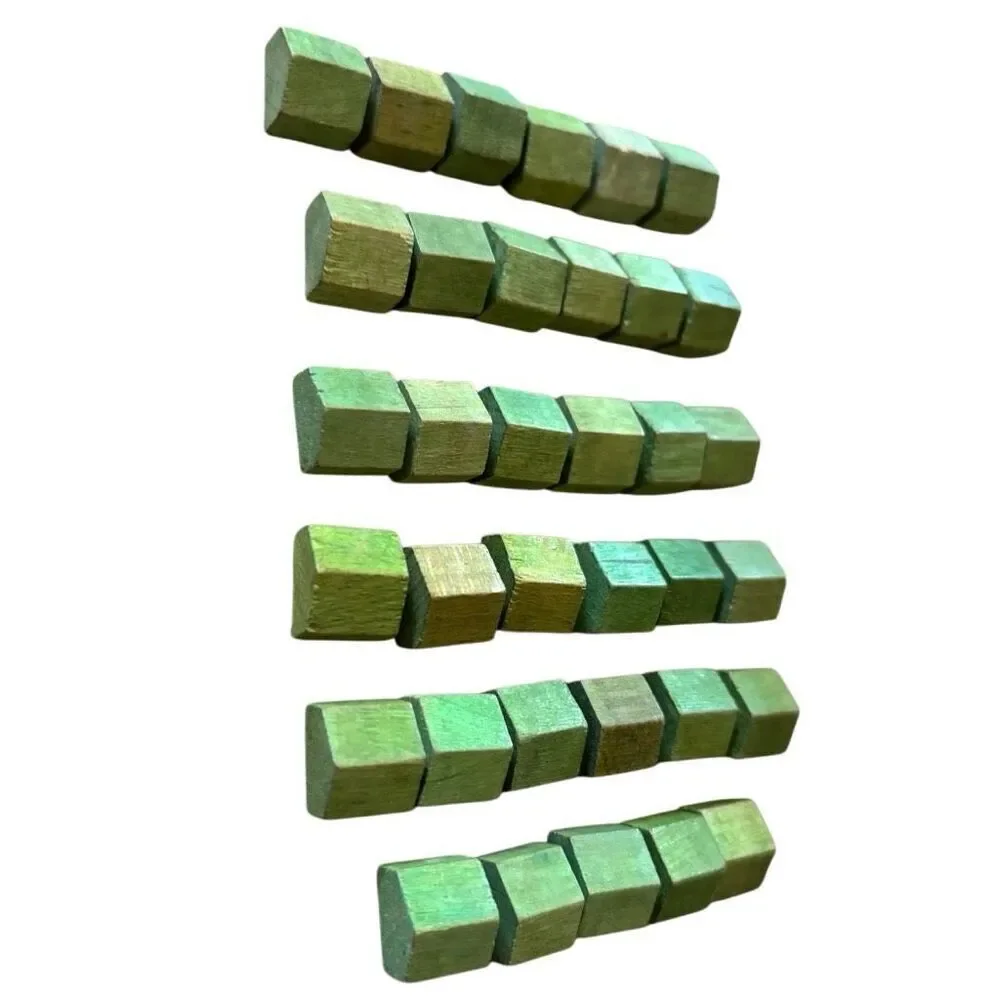 35 Monopoly 1940’s Wooden Green Houses